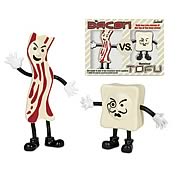 Bacon vs. Tofu Bendable Figure Set